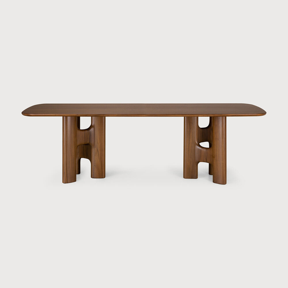 Ethnicraft Flow Dining Table - Teak Wild Brown, 250cm