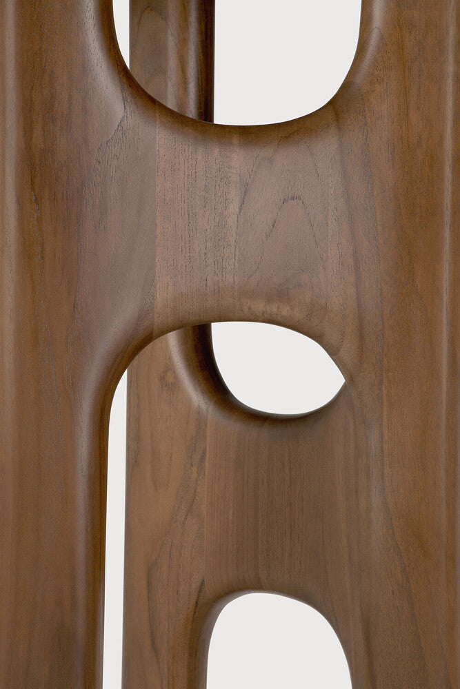 Ethnicraft Flow Console - Teak Wild Brown, detail