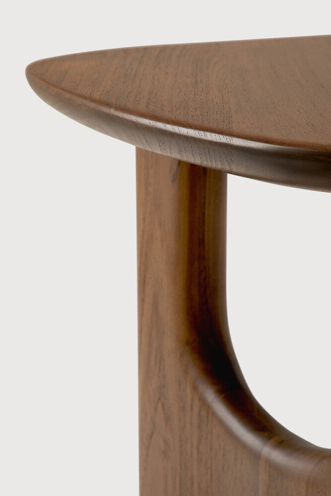 Ethnicraft Flow Side Table - Teak Wild Brown, detail