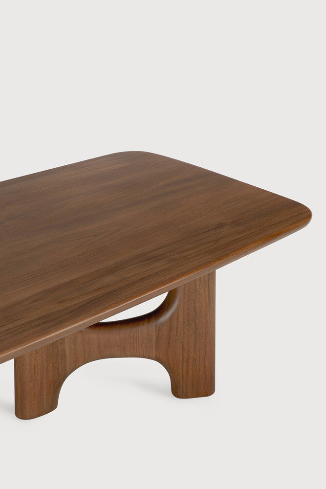 Ethnicraft Flow Coffee Table - Teak Wild Brown, detail