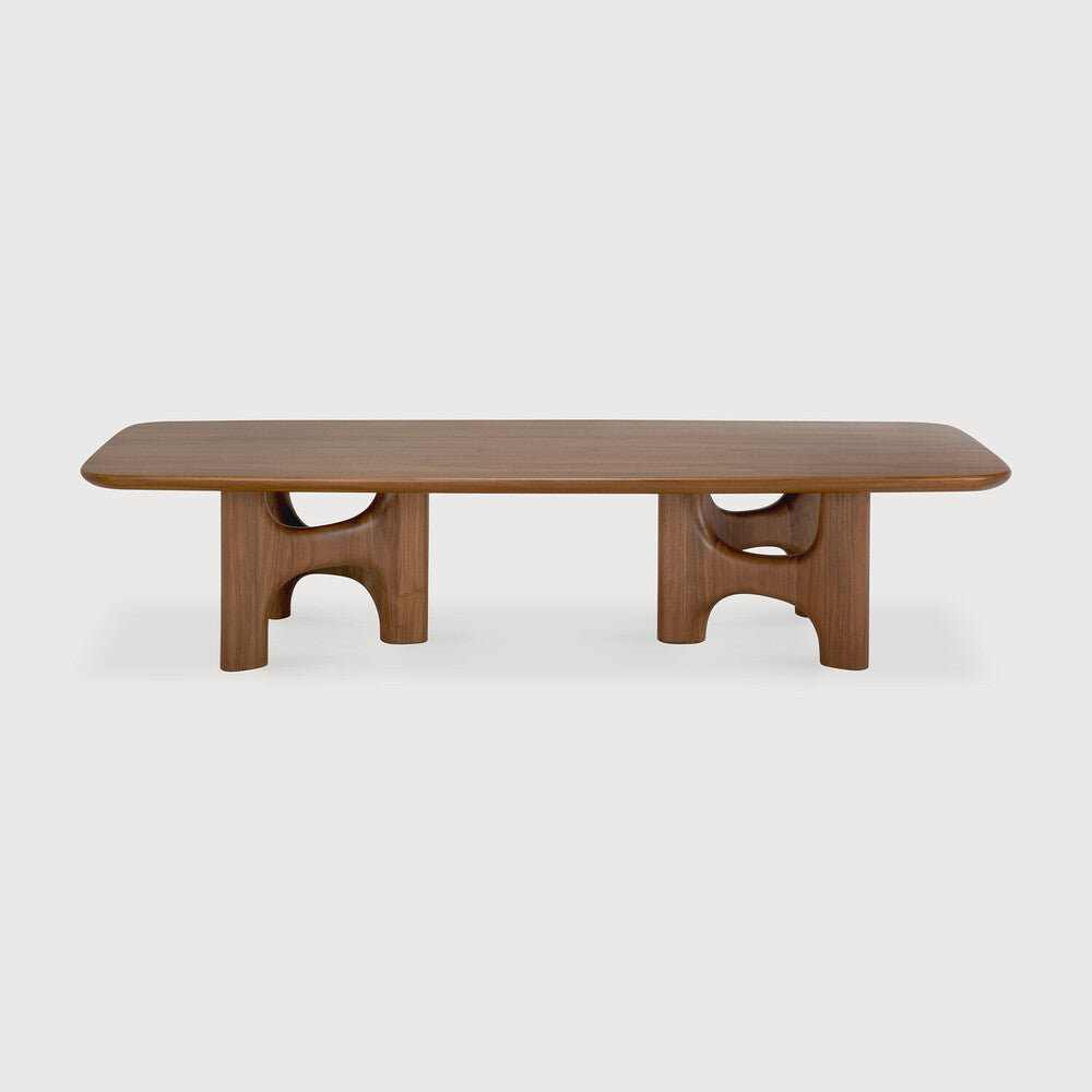 Ethnicraft Flow Coffee Table - Teak Wild Brown