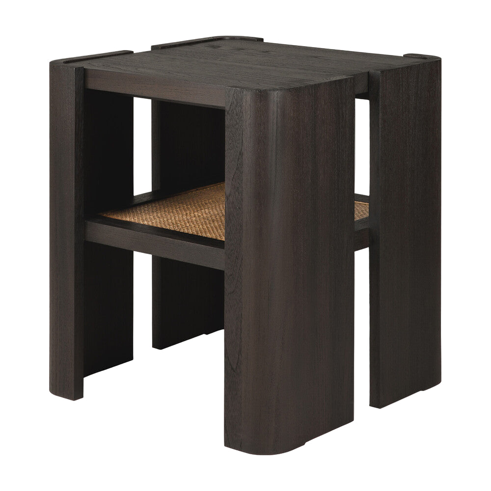 ETHNICRAFT PANEL SIDE TABLE - TEAK DARK BROWN | $839.00