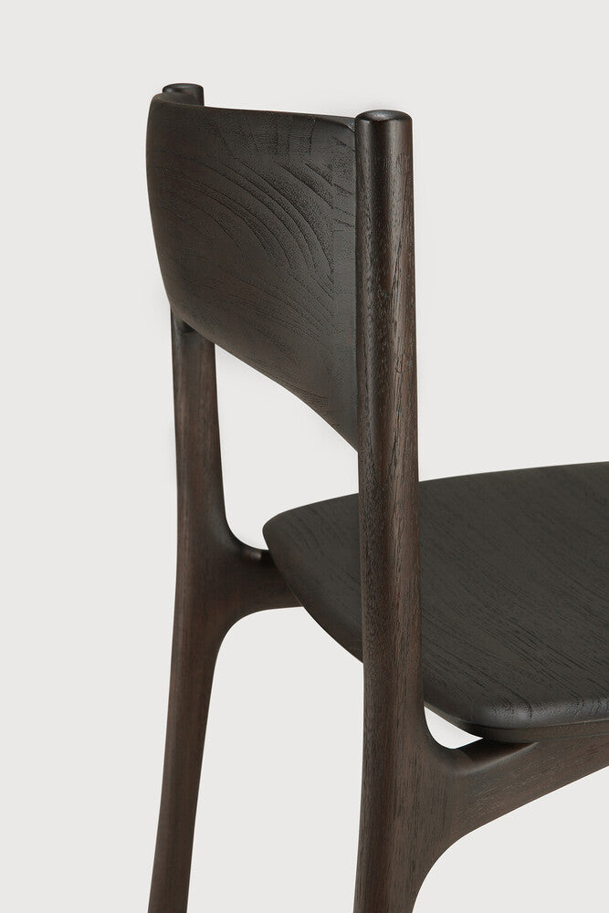 ETHNICRAFT PI DINING CHAIR - TEAK DARK BROWN - WITHOUT ARMREST | $1,069.00