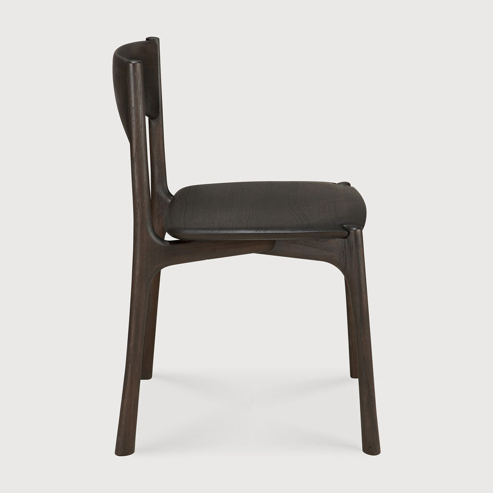 ETHNICRAFT PI DINING CHAIR - TEAK DARK BROWN - WITHOUT ARMREST | $1,069.00