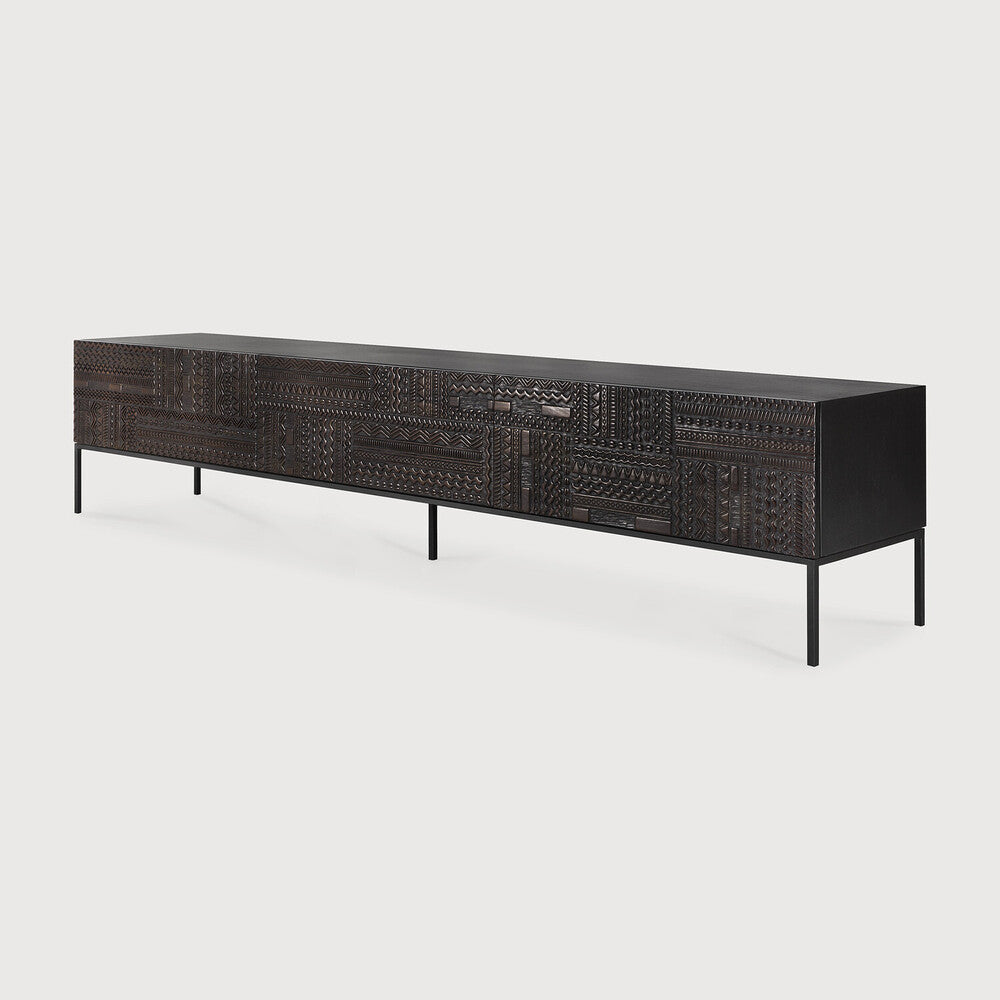 ETHNICRAFT TABWA TV CUPBOARD - TEAK OFF BLACK | $2,829.00 - $3,709.00