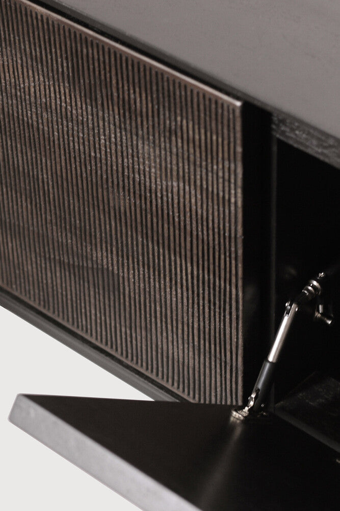 ETHNICRAFT GROOVES TV CUPBOARD - TEAK OFF BLACK| $2,999.00 - $4,069.00