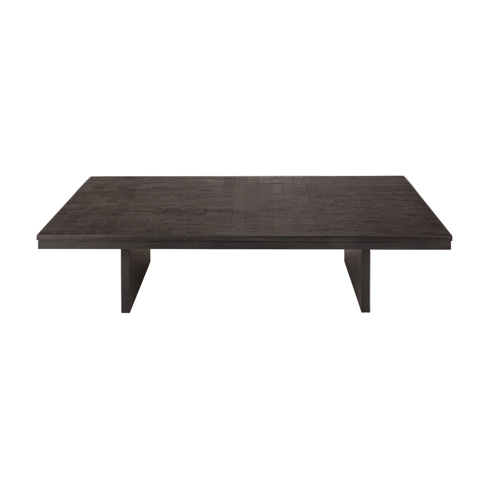 ETHNICRAFT GROOVES COFFEE TABLE - TEAK OFF BLACK | $2,759.00