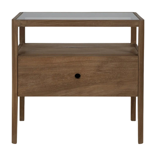 ETHNICRAFT SPINDLE BEDSIDE TABLE - RECLAIMED TEAK | $889.00