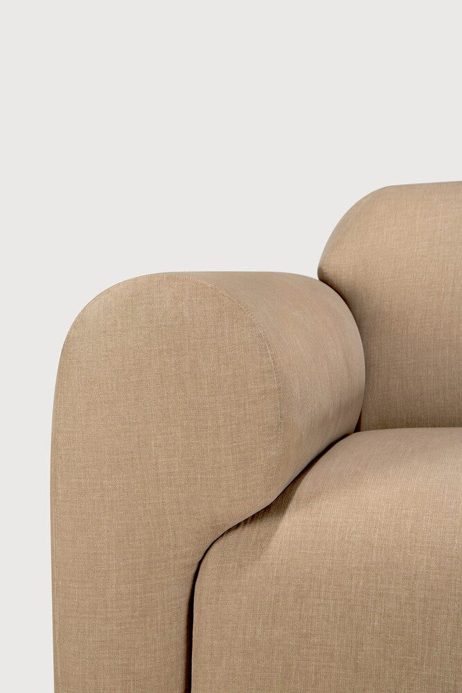 ETHNICRAFT BULKY MODULAR SOFA - 5 - ROUND FOOTSTOOL | $7,805.00