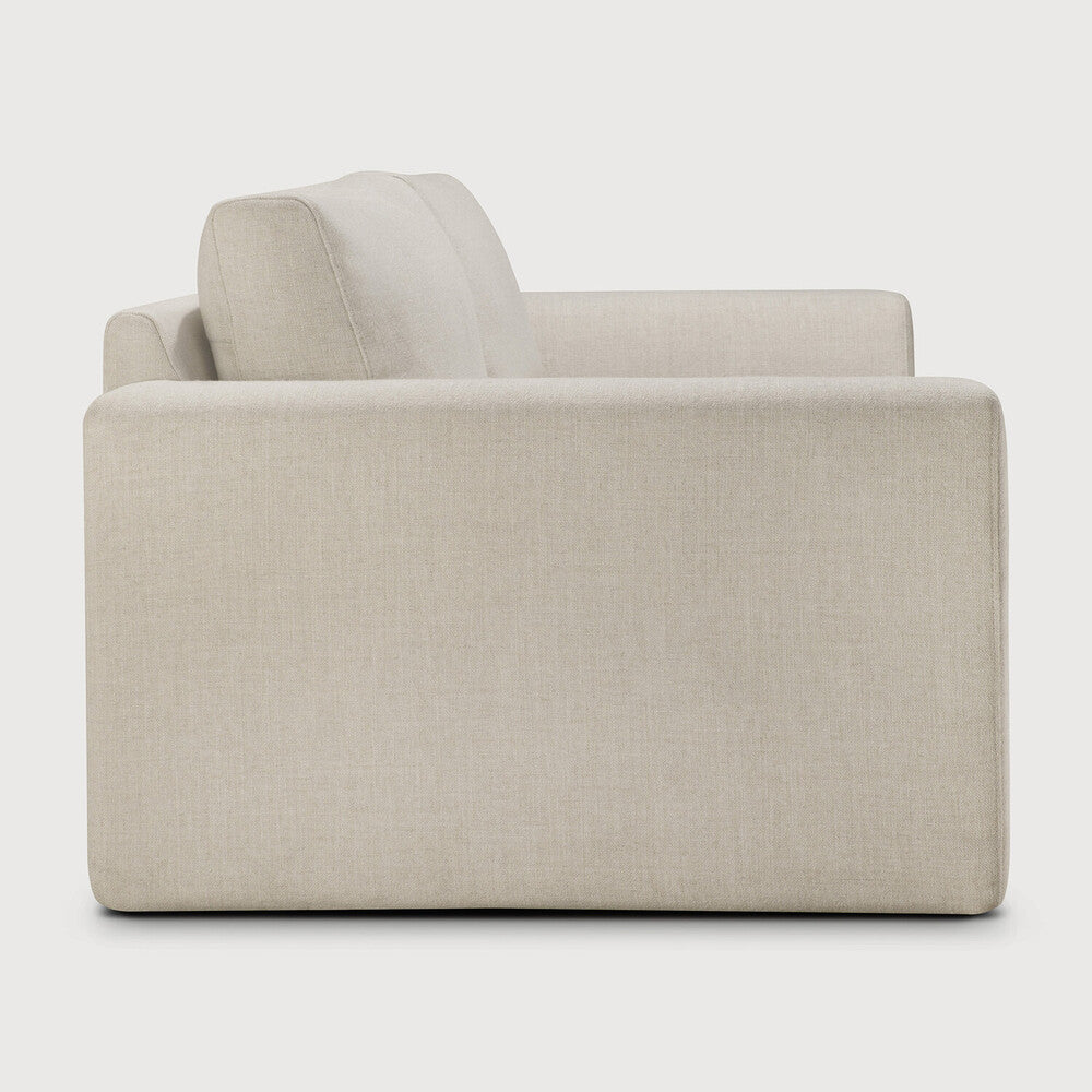 Ethnicraft Ease Sofa - Leche, 2 Seater, profile view