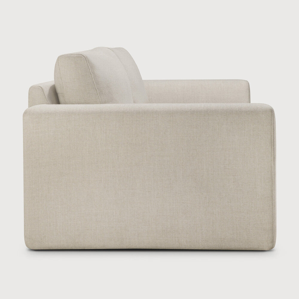 Ethnicraft Ease Sofa - Leche, 3 Seater, profile view