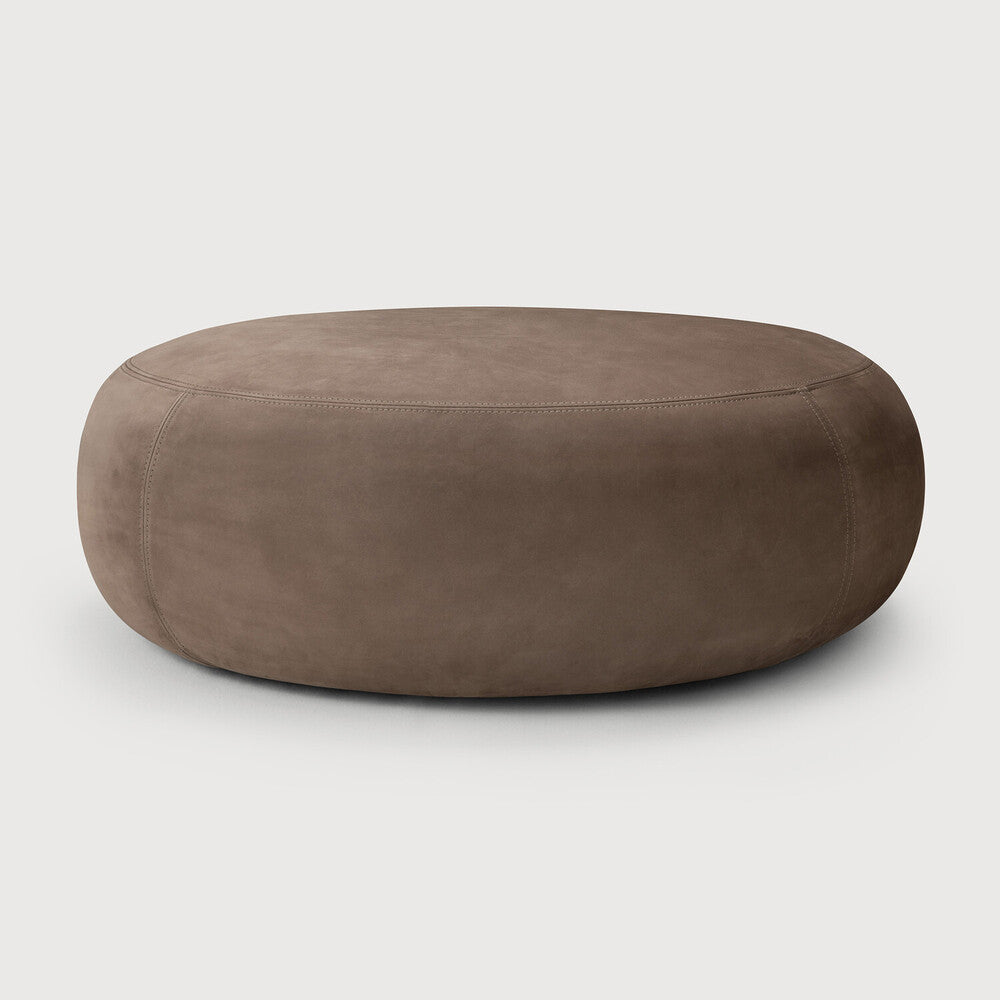 Ethnicraft Orb Pouf - Fawn Leather