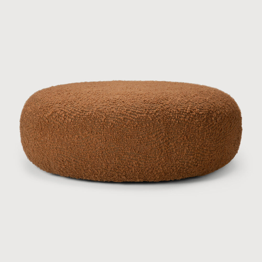 Ethnicraft Orb Pouf - Cinnamon Fabric