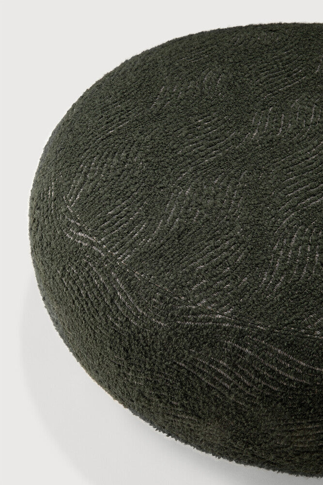 Ethnicraft Orb Pouf - Forest Fabric, detail