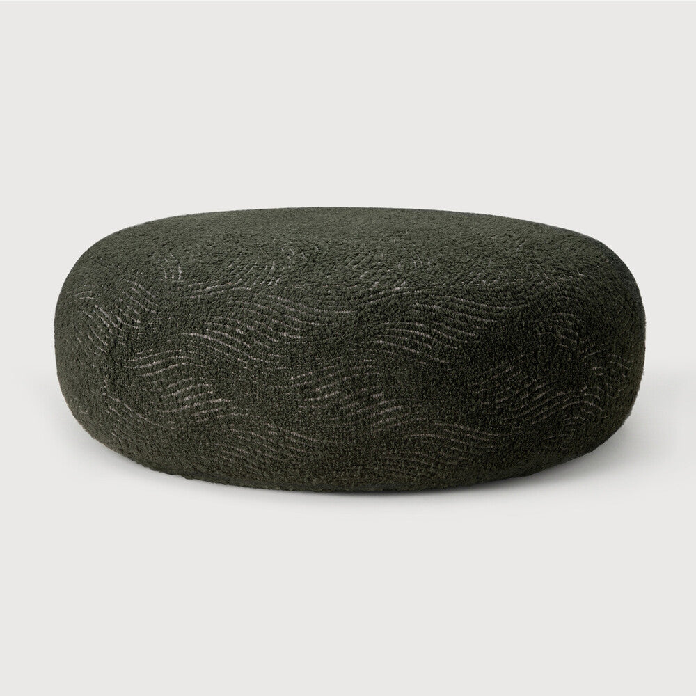 Ethnicraft Orb Pouf - Forest Fabric
