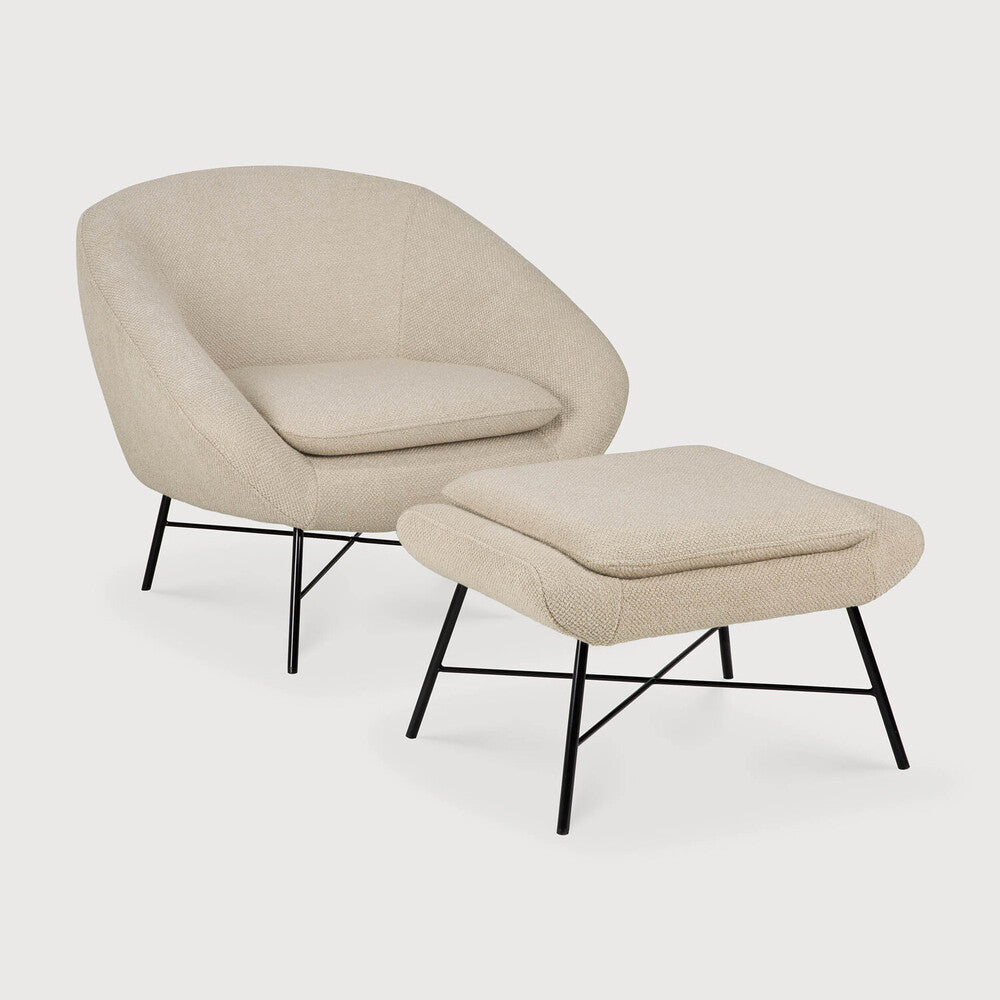 ETHNICRAFT BARROW LOUNGE CHAIR - OFF WHITE | $1,649.00