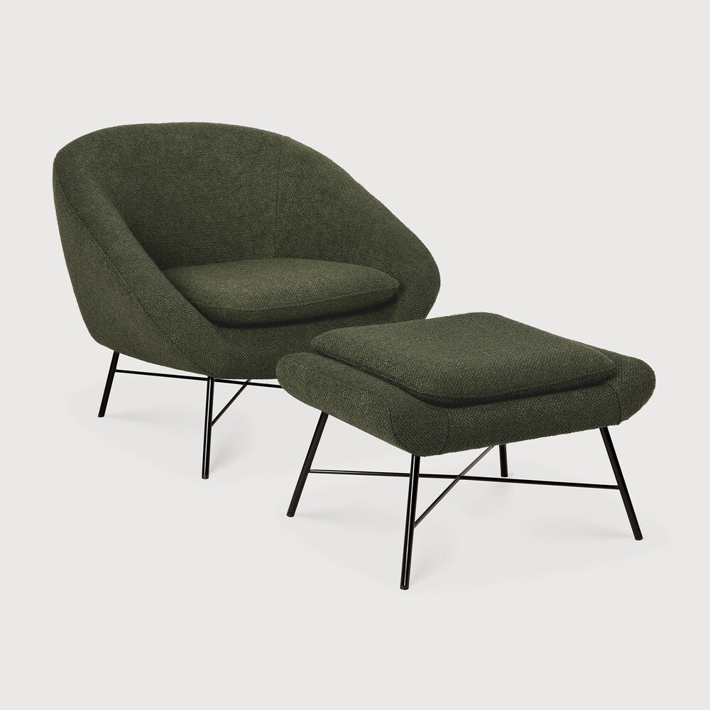 ETHNICRAFT BARROW FOOTSTOOL - PINE GREEN | $809.00