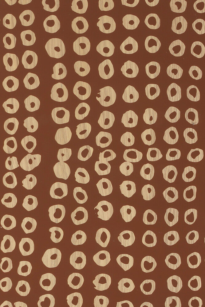 Ethnicraft Second Nature Tray - Round, Small, Auburn, detail