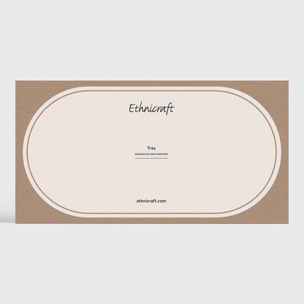 Ethnicraft Second Nature Tray - Oblong, Medium, Auburn, detail