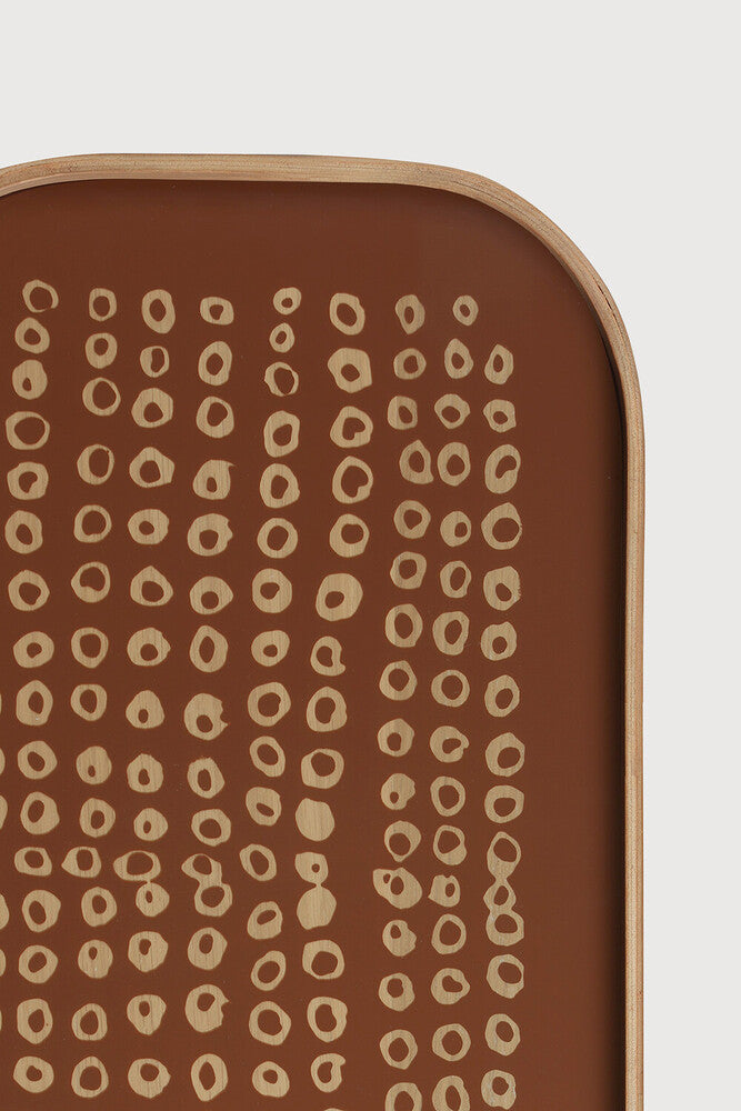Ethnicraft Second Nature Valet Tray - XL, Auburn, detail