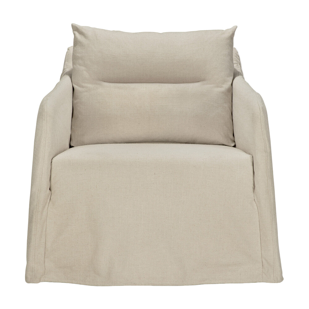 ETHNICRAFT WEAVE LOUNGE CHAIR - BONE | $2,209.00