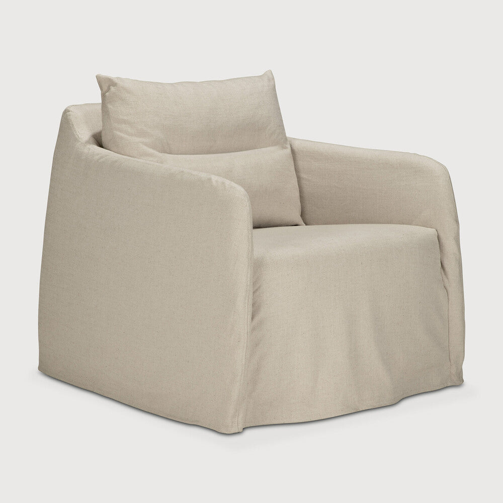 ETHNICRAFT WEAVE LOUNGE CHAIR - BONE | $2,209.00