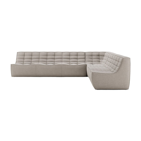 ETHNICRAFT N701 MODULAR SOFA - 6 - 90° SQUARE CORNER | $9,337.00