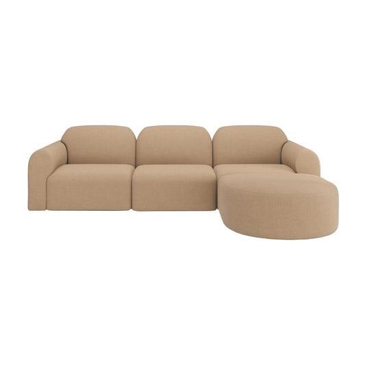 ETHNICRAFT BULKY MODULAR SOFA - 4 - ROUND FOOTSTOOL | $5,906.00