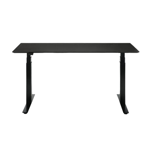 ETHNICRAFT BOK ADJUSTABLE DESK - OAK BLACK WITH BLACK BASE | $2,358.00 - $2,718.00
