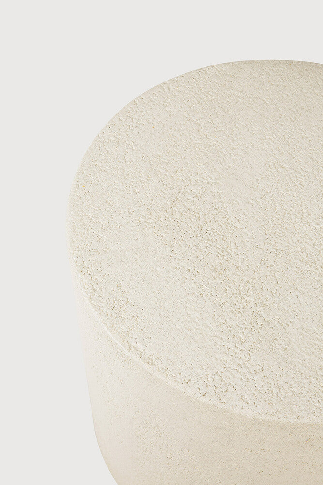 ETHNICRAFT ELEMENTS ROUND SIDE TABLE - MICROCEMENT | $529.00