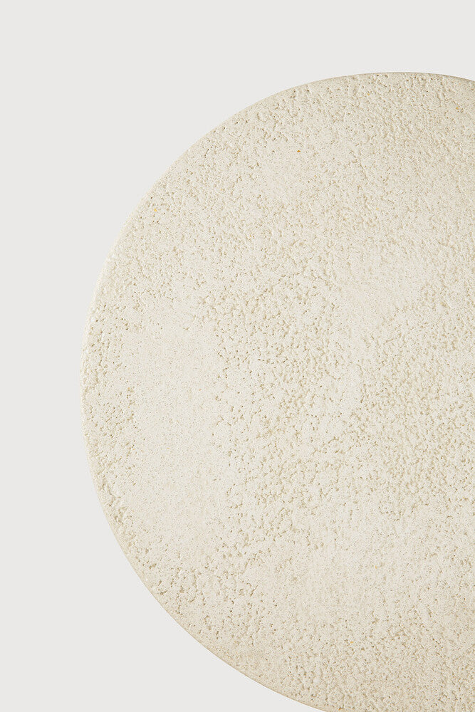 ETHNICRAFT ELEMENTS ROUND SIDE TABLE - MICROCEMENT | $529.00