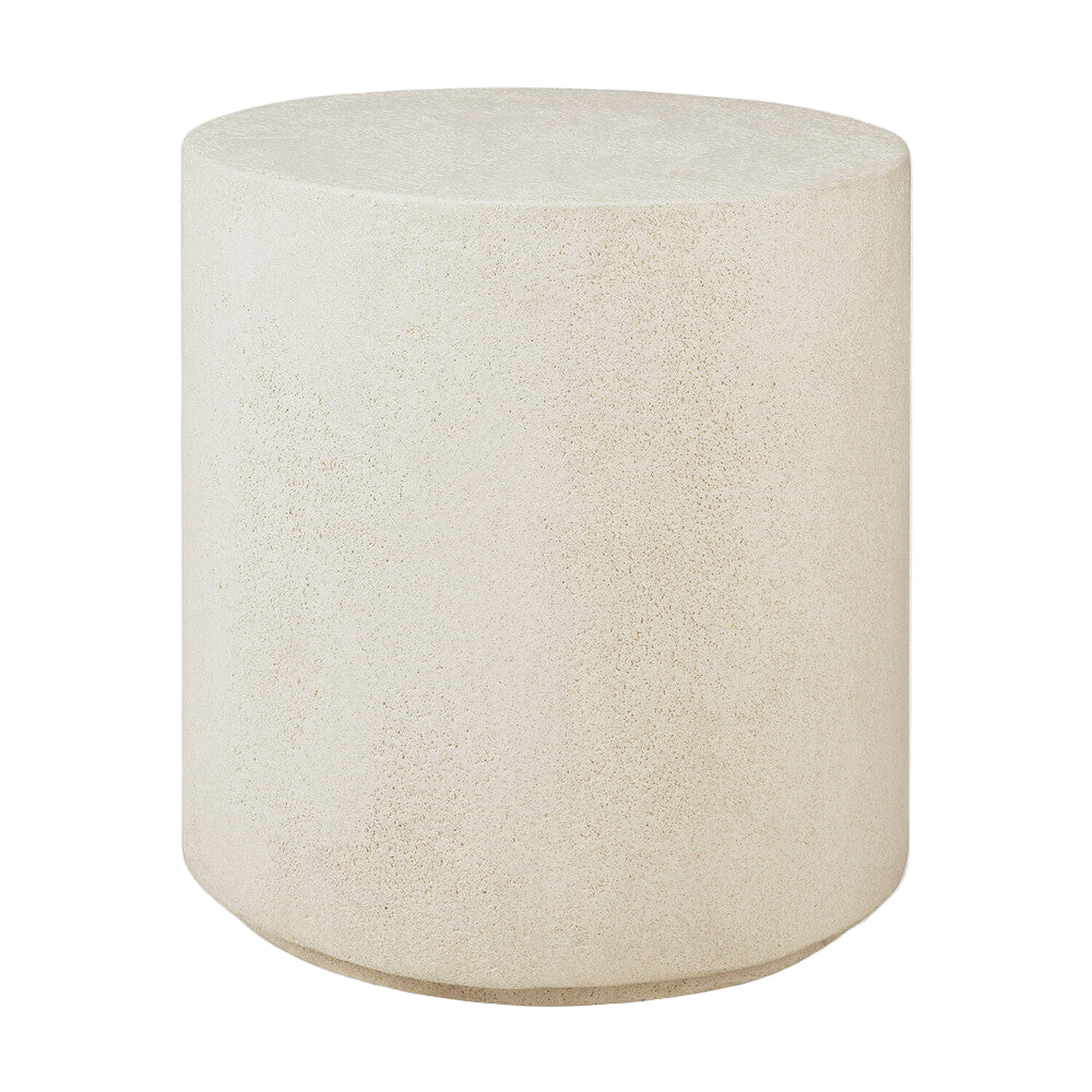 ETHNICRAFT ELEMENTS ROUND SIDE TABLE - MICROCEMENT | $529.00