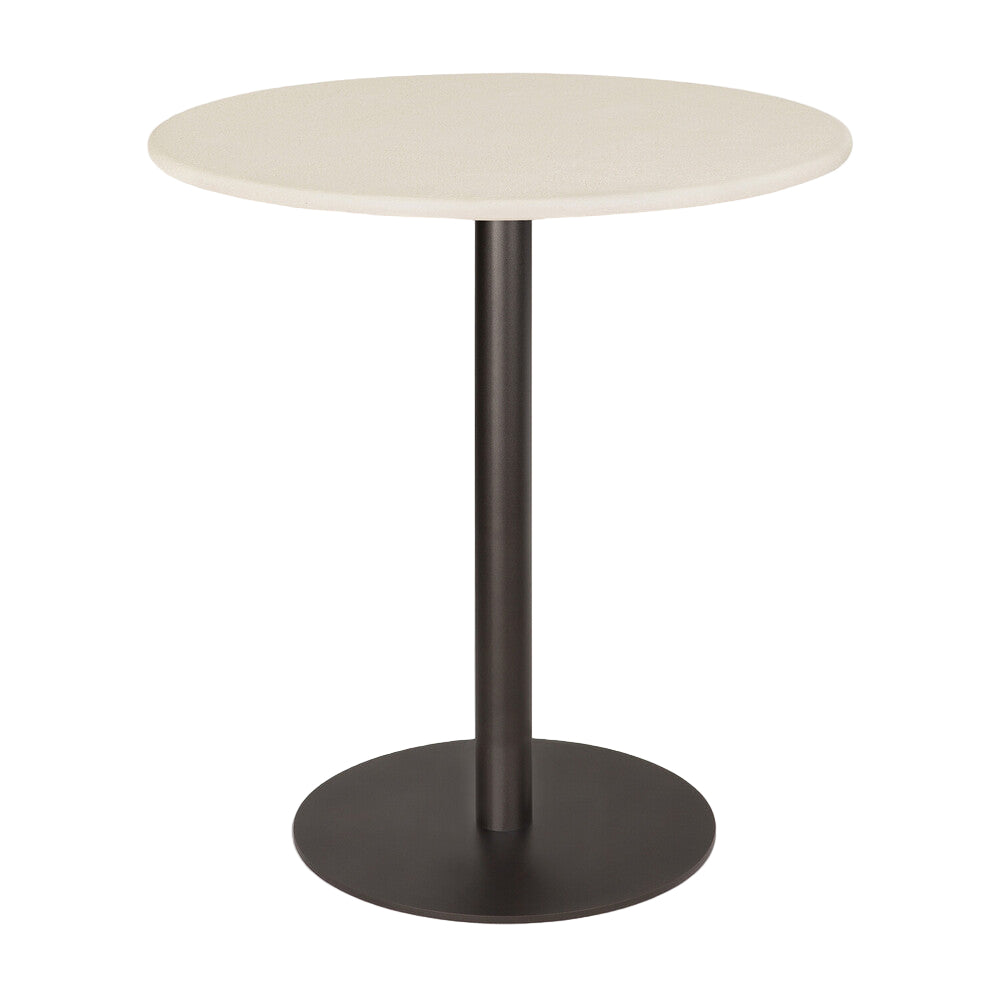 ETHNICRAFT BLEND DINING TABLE - MICROCEMENT AND DARK BRONZE METAL | $928.00