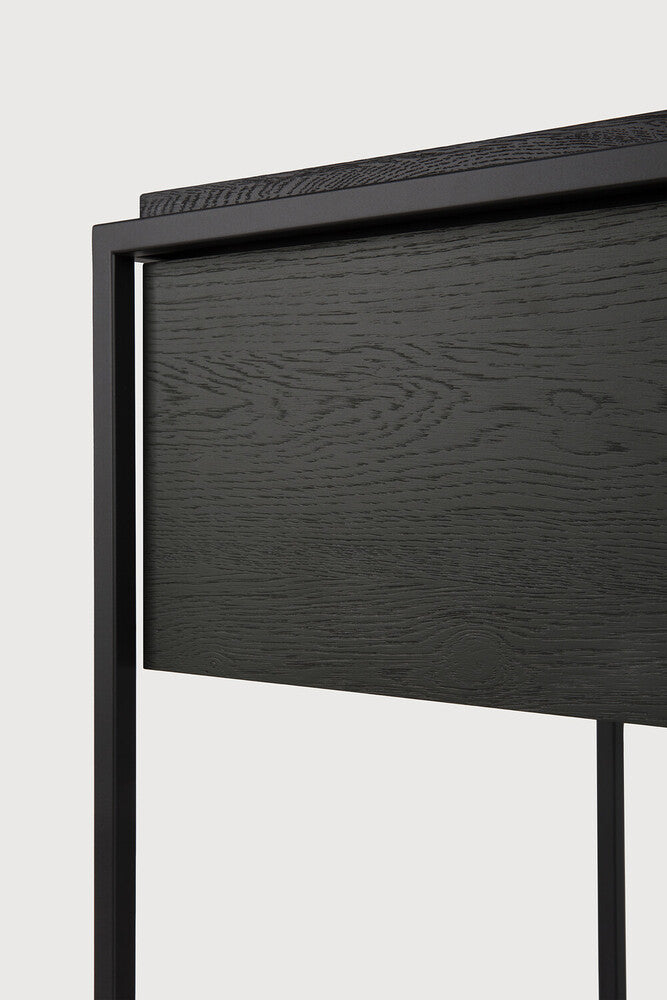ETHNICRAFT MONOLIT BEDSIDE TABLE - OAK BLACK | $929.00