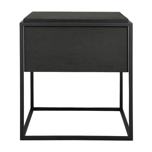 ETHNICRAFT MONOLIT BEDSIDE TABLE - OAK BLACK | $929.00