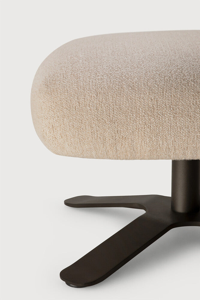 Ethnicraft Merge Footstool - Loam, detail