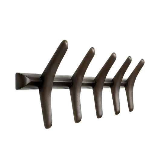 ETHNICRAFT PI WALL COAT RACK - MAHOGANY DARK BROWN | $179.00