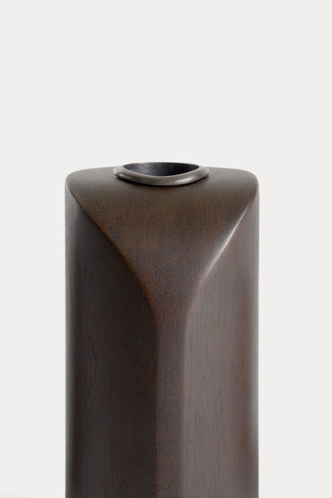 ETHNICRAFT PI CANDLE HOLDERS - MAHOGANY DARK BROWN | $179.00
