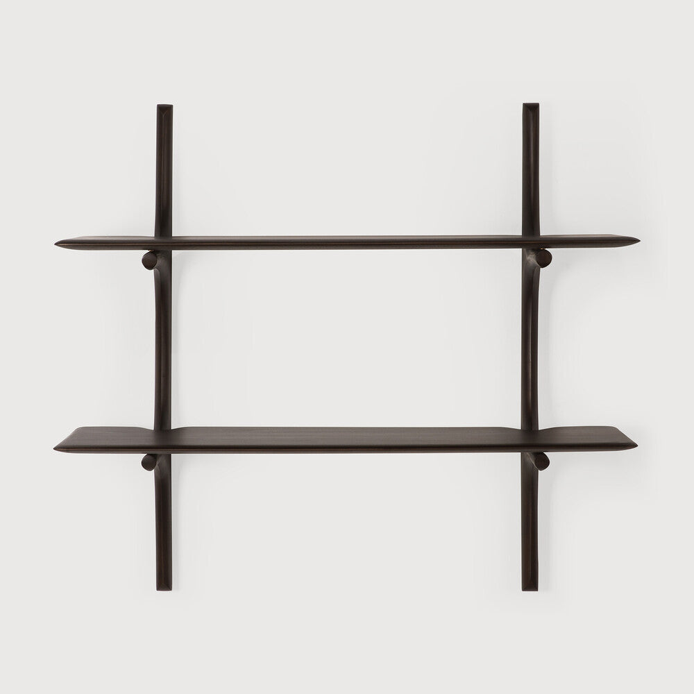 ETHNICRAFT PI WALL SHELF  - MAHOGANY DARK BROWN | $789.00 - $1,869.00
