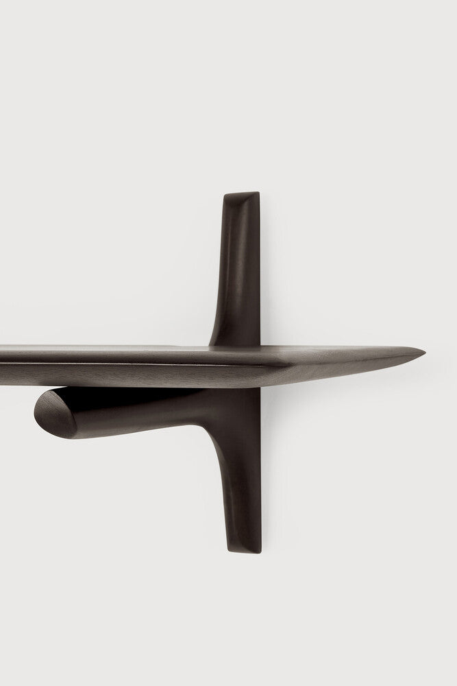 ETHNICRAFT PI WALL SHELF  - MAHOGANY DARK BROWN | $279.00 - $399.00