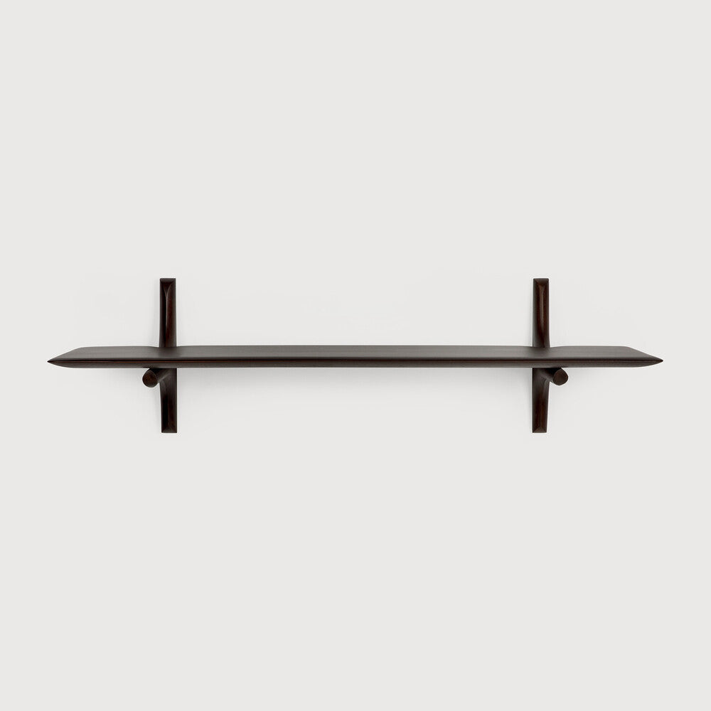 ETHNICRAFT PI WALL SHELF  - MAHOGANY DARK BROWN | $279.00 - $399.00
