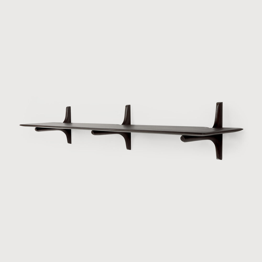 ETHNICRAFT PI WALL SHELF  - MAHOGANY DARK BROWN | $279.00 - $399.00