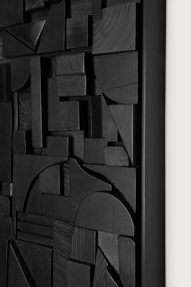 ETHNICRAFT BRICKS SQUARE WALL ART - BLACK | $939.00