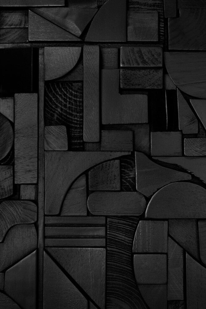 ETHNICRAFT BRICKS SQUARE WALL ART - BLACK | $939.00