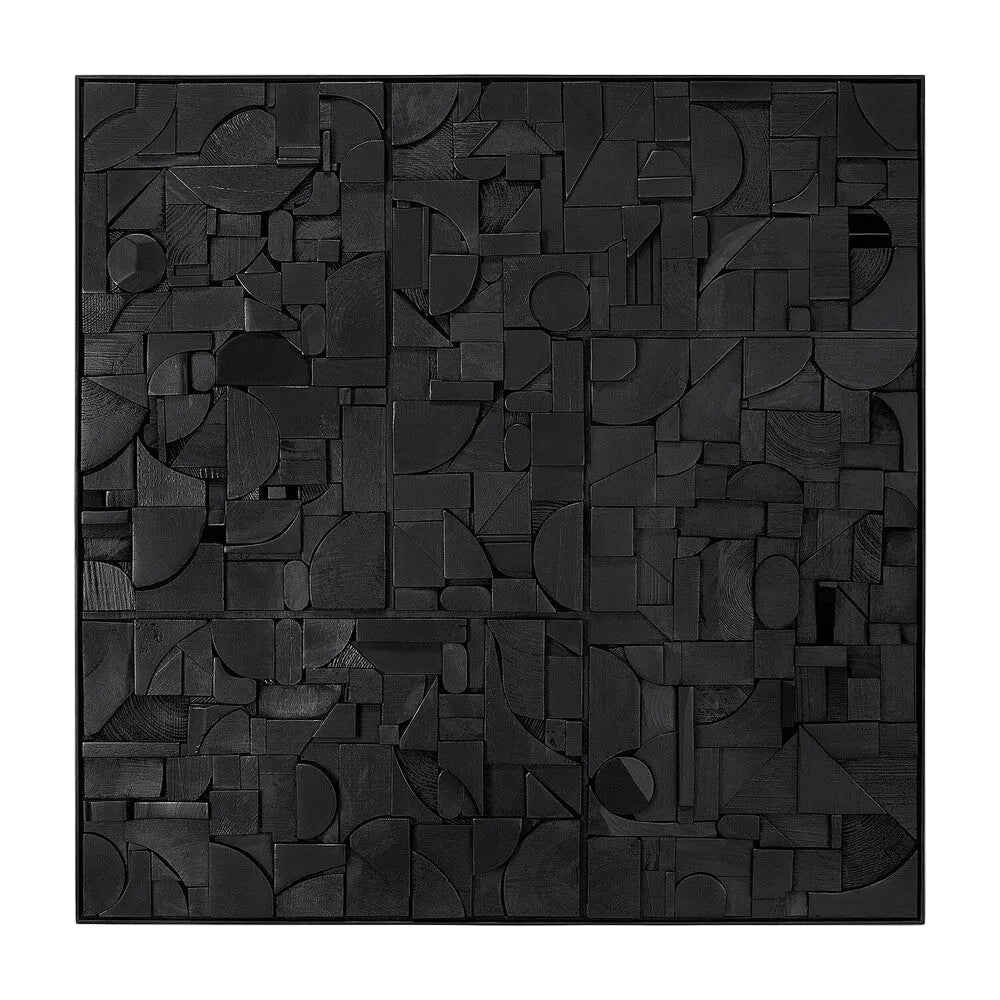 ETHNICRAFT BRICKS SQUARE WALL ART - BLACK | $939.00