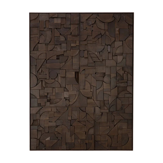 ETHNICRAFT BRICKS RECTANGULAR WALL ART - DARK BROWN | $599.00 - $1,099.00
