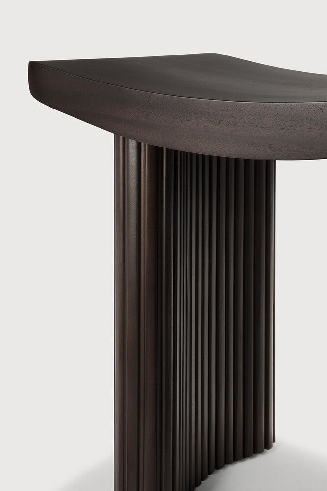 ETHNICRAFT ROLLER MAX STOOL - MAHOGANY DARK BROWN | $649.00