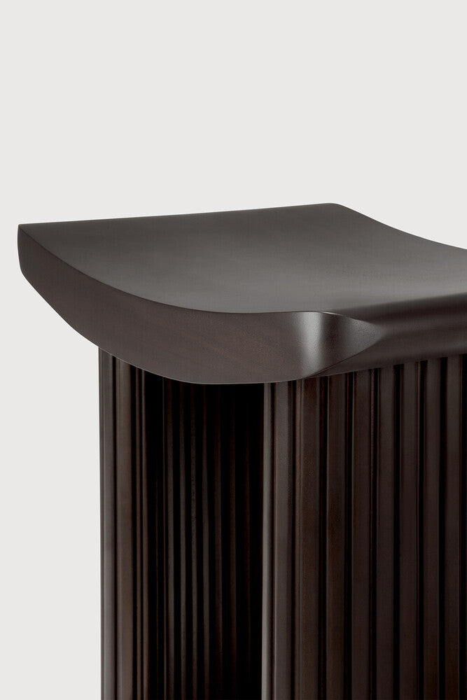 ETHNICRAFT ROLLER MAX STOOL - MAHOGANY DARK BROWN | $649.00