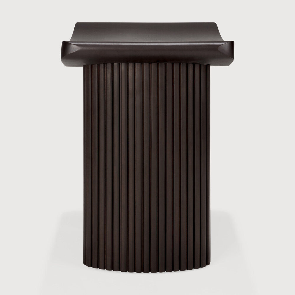 ETHNICRAFT ROLLER MAX STOOL - MAHOGANY DARK BROWN | $649.00