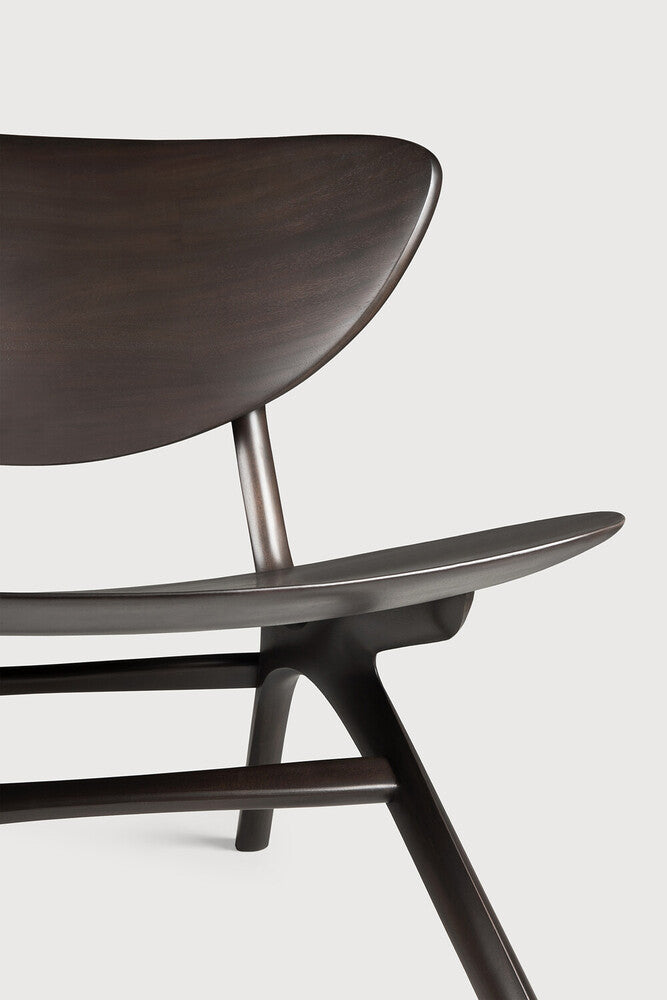 ETHNICRAFT EYE LOUNGE CHAIR - MAHOGANY DARK BROWN | $1,739.00